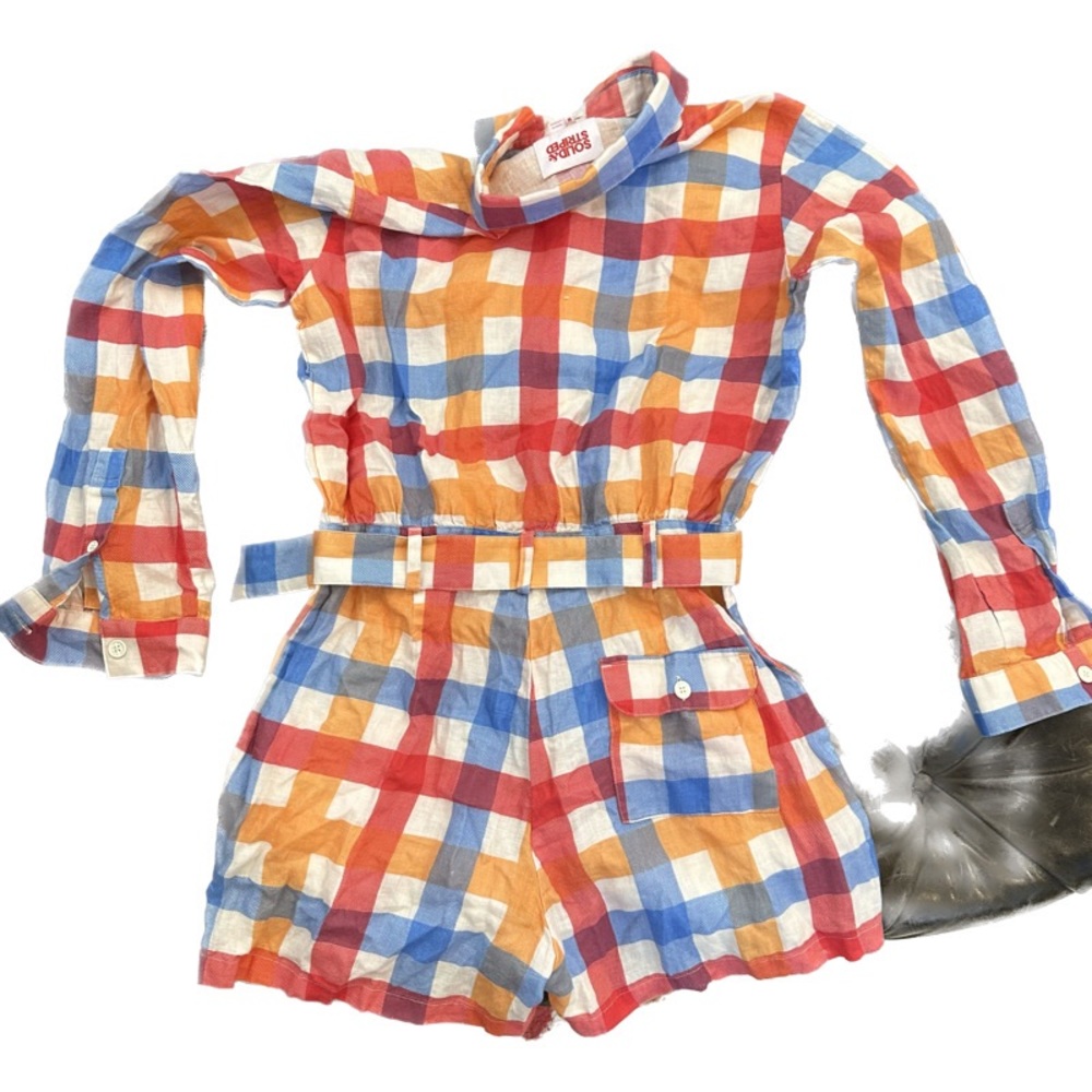 Solid & Striped Button Down Romper - image 3